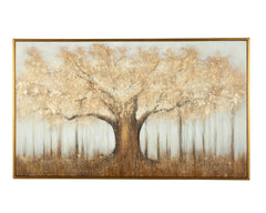 Brown/Gray/Gold Finish Dalewick wall art, full product view - 1