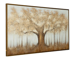Brown/Gray/Gold Finish Dalewick wall art, product view 2 - 2