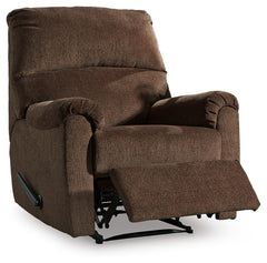 Chocolate, recliner with footrest extended - 3
