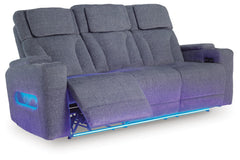 Steel, complete sofa reclined angle view - 3