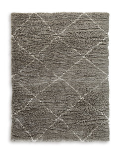 Gray/Cream 94" x 123", complete rug design; representative size - 5