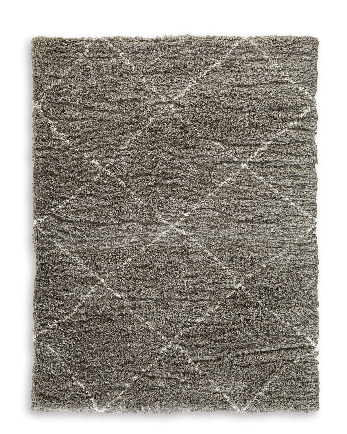 Gray/Cream 94" x 123", complete rug design; representative size