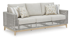 Gray Sofa with Cushion, full product view - 1