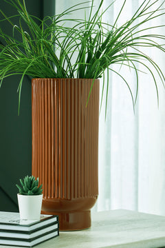 Burnt Umber 14.88-inch height vase set, individual vase product view - 10