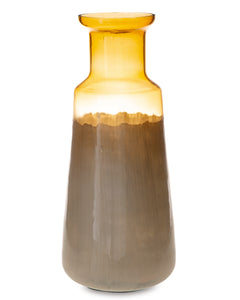 White/Amber 18.88-inch height vase, product view 2 - 6