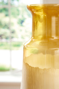White/Amber 18.88-inch height vase, product view 3 - 7