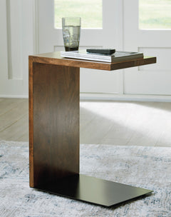 Brown/Black Accent Table, product view 6 - 6