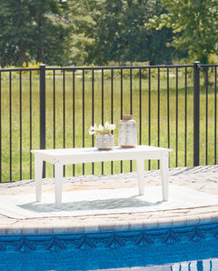 White outdoor coffee table, product view 6 - 12