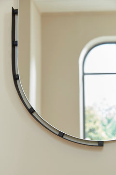 Black Valkings accent mirror, product view 4 - 4
