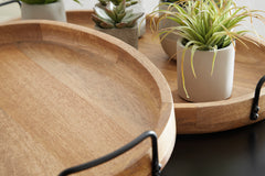 Brown/Black two-piece tray set, product view 4 - 4
