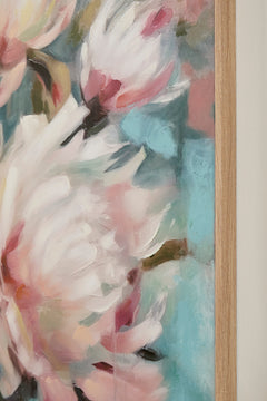 Aqua/Pink Parryville wall art, product view 4 - 4