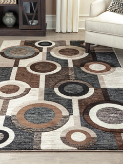 Multi 93.25" x 116.75", room view; furniture excluded - 2