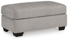 Flannel, complete ottoman angled view - 1