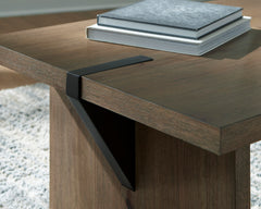 Light Brown Rectangular Coffee Table, product view 5 - 5