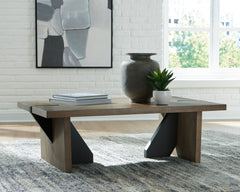 Light Brown Rectangular Coffee Table, product view 6 - 6
