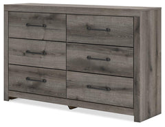 Brown Gray / Six Drawer Dresser — opposite angle - 3