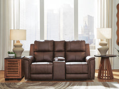 Espresso, loveseat in room; other furnishings excluded - 6