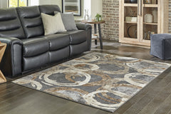 Multi 94.38" x 117.38", room view; furniture excluded - 2