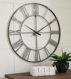 Antique Silver wall clock, product view 3 - 3