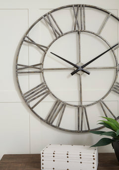 Antique Silver wall clock, product view 4 - 4