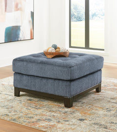 Navy, complete ottoman in room; accessories excluded - 4