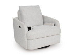 Stone Power Swivel Recliner with Storage, product view 6 - 6