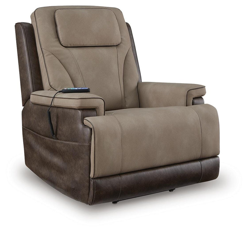 Four-Zone Power Lift Recliner in Sand or Slate