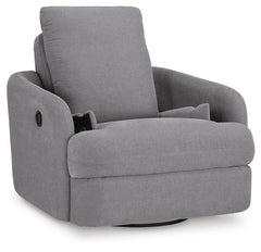 Granite, recliner with bolster pillows removed to show storage - 4