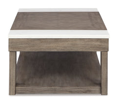 Grayish Brown/White Lift-Top Coffee Table, product view 3 - 3