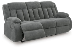 Steel, complete sofa with footrest extended - 7