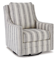 Ivory/Black Accent Chair, full product view - 1