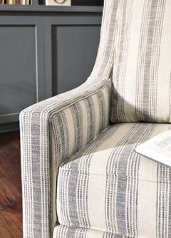 Ivory/Black Accent Chair, product view 4 - 4