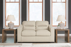 Almond, loveseat in room setting - 2