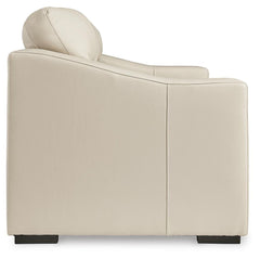 Almond, complete loveseat side view - 4