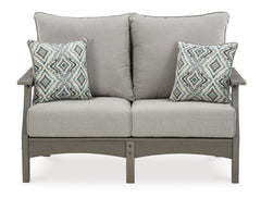 Gray Loveseat w/Cushion, product view 3 - 3
