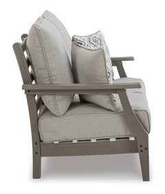 Gray Loveseat w/Cushion, product view 4 - 4