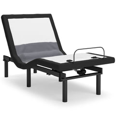 Charcoal Gray / Twin XL, Twin XL base with head and foot raised - 12