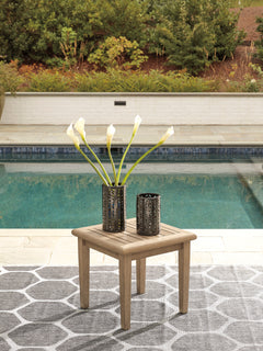 Grayish Brown Square End Table, product view 5 - 5