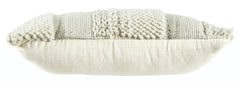 Gray/White / Throw Pillow, side view - 3