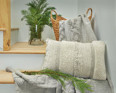 Gray/White / Throw Pillow, room setting; other items excluded - 4