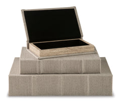 Linen Jolina set of three storage boxes, product view 2 - 27