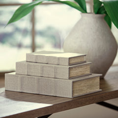 Linen Jolina set of three storage boxes, product view 7 - 32