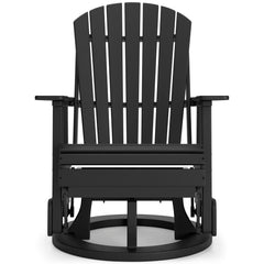 Black outdoor swivel glider chair, product view 2 - 2