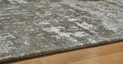 Gray 61" x 85", pile and edge detail - 3