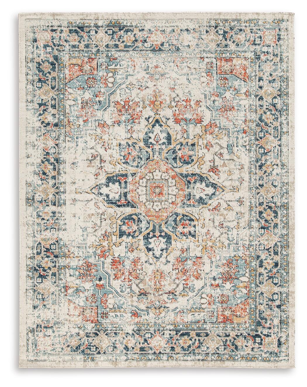 Multi, complete rug overhead view