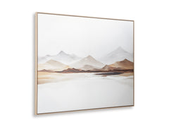 White/Gray/Brown Karalen wall art, product view 2 - 2