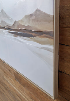 White/Gray/Brown Karalen wall art, product view 4 - 4