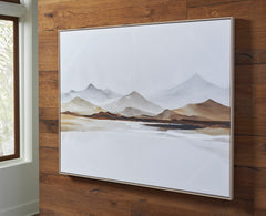White/Gray/Brown Karalen wall art, product view 5 - 5