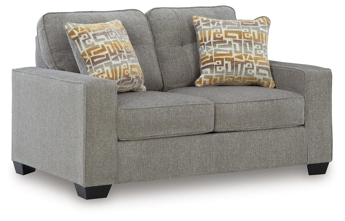 Iron, full loveseat at an angle