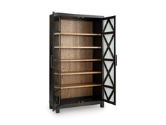 Black/Brown Accent Cabinet, view 3 - 3